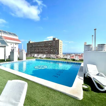 公寓 Reformed Studio, Free Wifi,rooftop Pool With View, Near Playa Jardin 拉克鲁斯